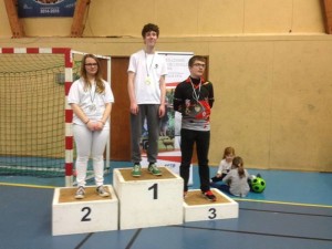 Podium du niveau 1 : Clément est 1er.